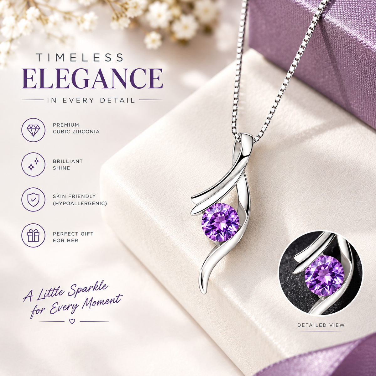 Curve Pendant Necklace