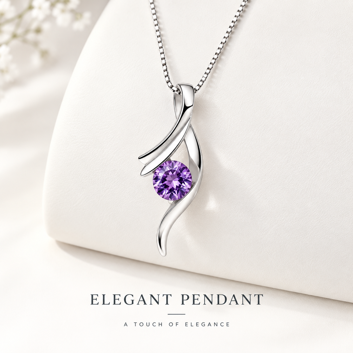 Curve Pendant Necklace